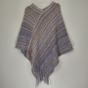 Coco + Carmen Multicolor Knit Poncho